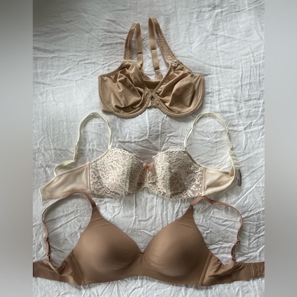 Three new without tags size 32DD bras - Wacoal and b’tempt’d brand